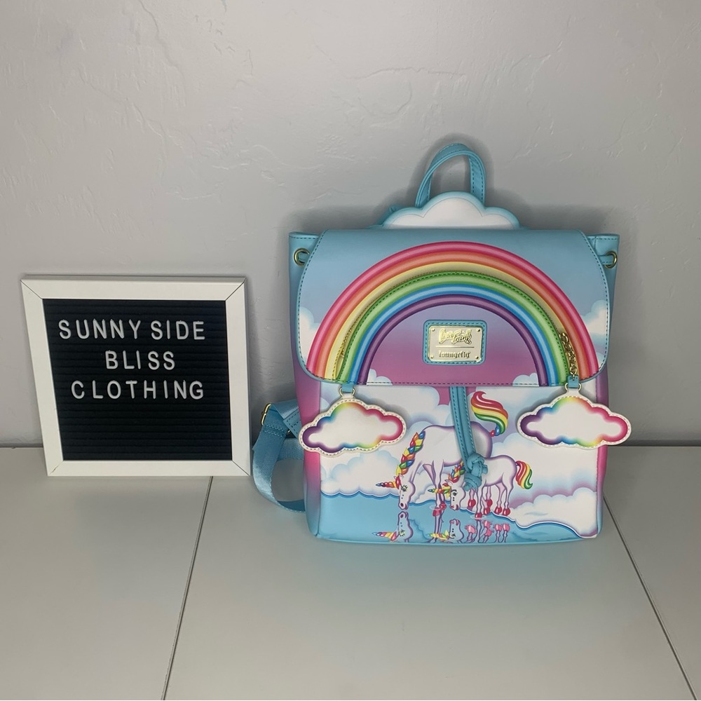 Lisa Frank x Loungefly Markie Reflection Rainbow Unicorn Mini Backpack